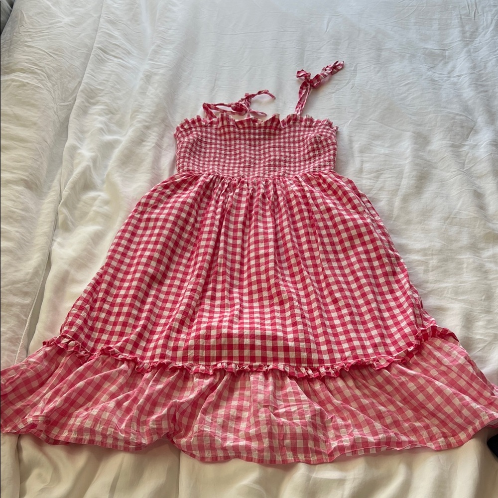 Draper James Pink Gingham Dress